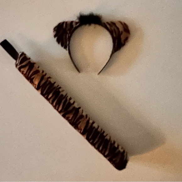 Trio - Animal Ears and Tails!  Lion, Tiger and Leopard!  Oh my!  All 6 pieces - Picture 2 of 5